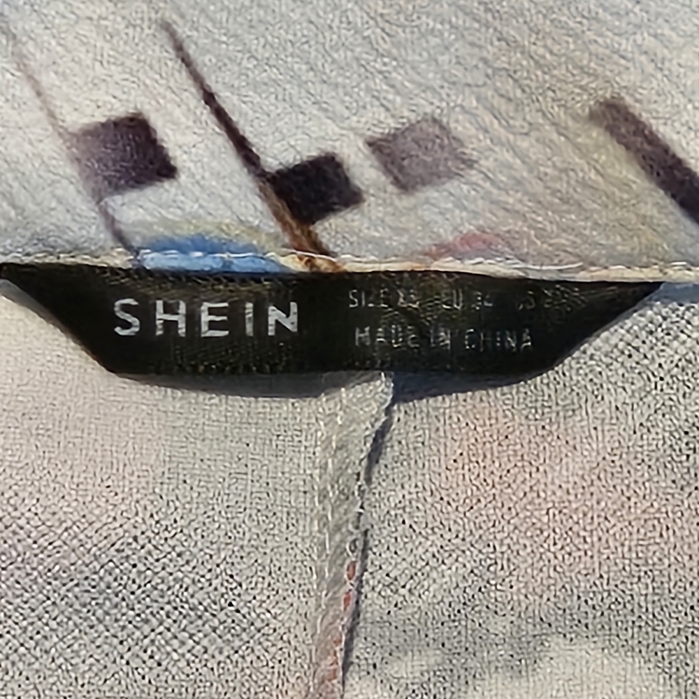 NEW SHEIN Abstract White Blazer Size XS Avant Garde Streetwear Maximalism - Picture 4 of 7